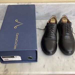 Mens Black Leather CaretsCo dress shoes size 11